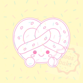 Pretzel Stempel + uitsteker 6 of 8cm