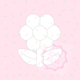 Stempel + uitsteker bloem op steeltje 5 of 7,5cm