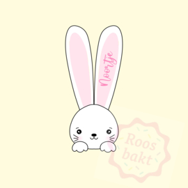 Konijn lange oren 8 of 10 of 12cm