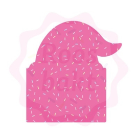 Gnome met envelop uitsteker 8cm