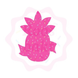 Ananas met banner 9cm