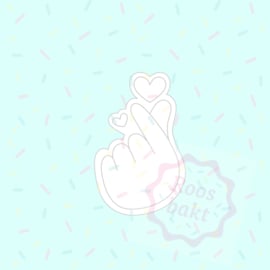 Stempel + uitsteker K-pop handje 6,5 of 8cm