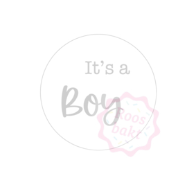 Stempel + uitsteker it’s a boy 7cm