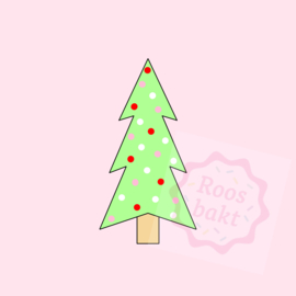 Kerstboom smal uitsteker 10cm