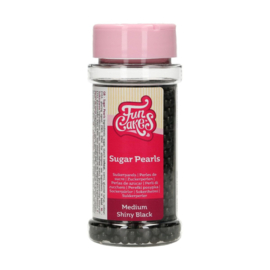 Sugar Pearles medium zwart Funcakes 60gr