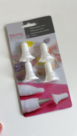 Dopjes voor op spuitmondjes 4 stuks Staedter