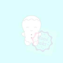 Stempel + uitsteker Gingerbread poppetje 6 of 8cm