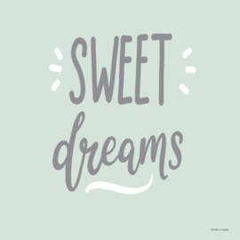 Kinderkamer poster 3- Delig CANVAS set 'Sweet Dreams'