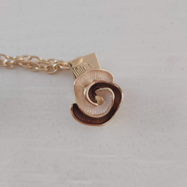 Goudkleurige vestclip (goudkleurig, bruin | roos)