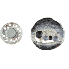 Magneet broche (grijs | BM223)