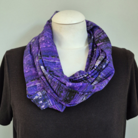 Tricot colsjaal  (paars | Distortion)