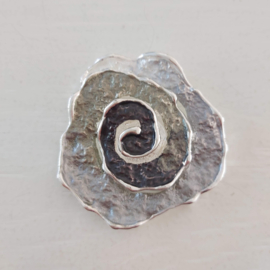 Magneet broche (grijs | roos)