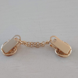 Goudkleurige vestclip (goud | rondjes)