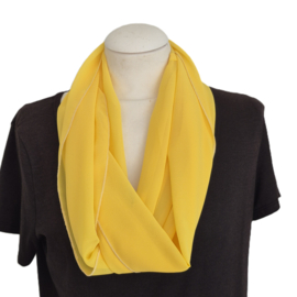 Polyester voile colsjaal CS242 (geel | effen)