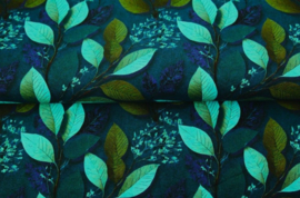 Tricot colsjaal  (groen | Very leafy)