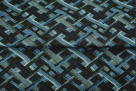 Tricot colsjaal (blauw | braiding optic)