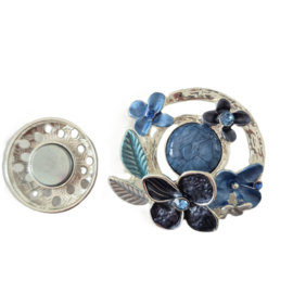 Magneet broche (blauw | BM208)
