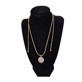 Goudkleurige ketting voor magneet broche