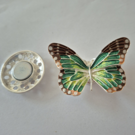 Magneet broche (groen | vlinder)