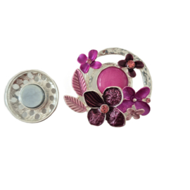 Magneet broche (roze | BM207)