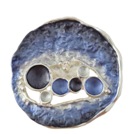 Magneet broche (blauw | BM224)