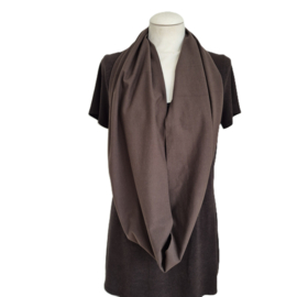Tricot colsjaal CS221 (bruin| effen)