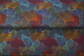 Tricot colsjaal  (blauw | Gingko)