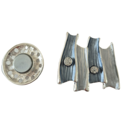 Magneet broche (grijs | BM199)