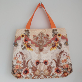 Canvas tas  met rits (zandkleur | Oriental love)