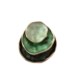 Magneet broche (groen | BM189 cirkels)