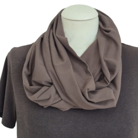 Tricot colsjaal CS221 (bruin| effen)
