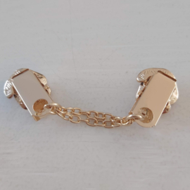 Goudkleurige vestclip (goudkleurig, bruin | roos)