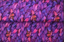 Tricot colsjaal  (paars  | Bold Feathers)