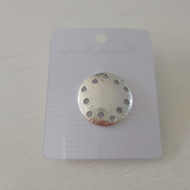 Kleuren tinten magneet broche (aqua | eikenbladeren)