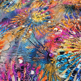 Viscose colsjaal CS233 (multi color| fantasie)