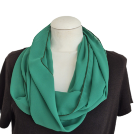 Polyester voile colsjaal CS243 (groen | effen)
