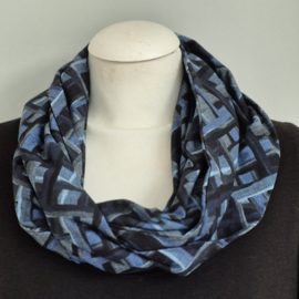 Tricot colsjaal (blauw | braiding optic)
