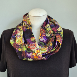 Tricot colsjaal  (multi color | Flower Bouquet)