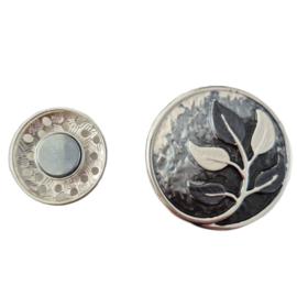 Magneet broche (grijs | BM217