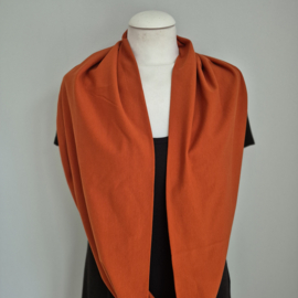 Tricot colsjaal  (brique | effen)