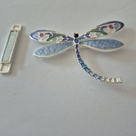 Magneet broche (blauw | libelle)