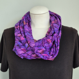 Tricot colsjaal  (paars  | Bold Feathers)
