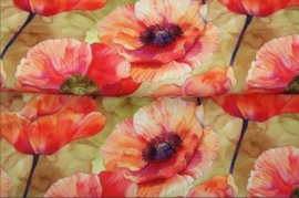 Viscose colsjaal (roze | into the poppy field)
