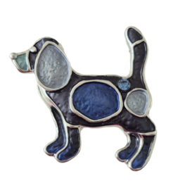 Magneet broche (blauw | BM203)