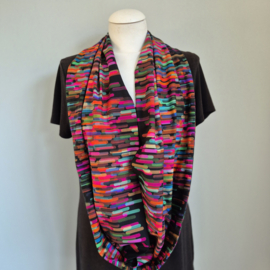 Tricot colsjaal  (multi color | mystic stripe, night live)