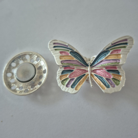 Magneet broche (multicolor | vlinder)