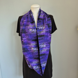 Tricot colsjaal  (paars | Distortion)