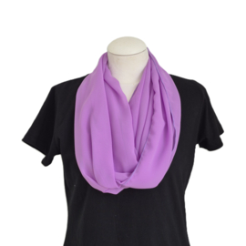 Polyester voile colsjaal CS250 (lavendel | effen)