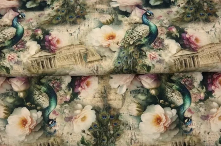 Tricot colsjaal CS209 (multi color | romantic peacock)
