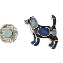 Magneet broche (blauw | BM203)